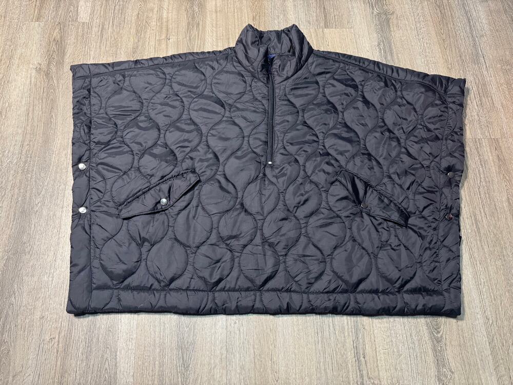 Pilcro by Anthropologie Black Quilted Half-Zip Pullover Puffer Vest